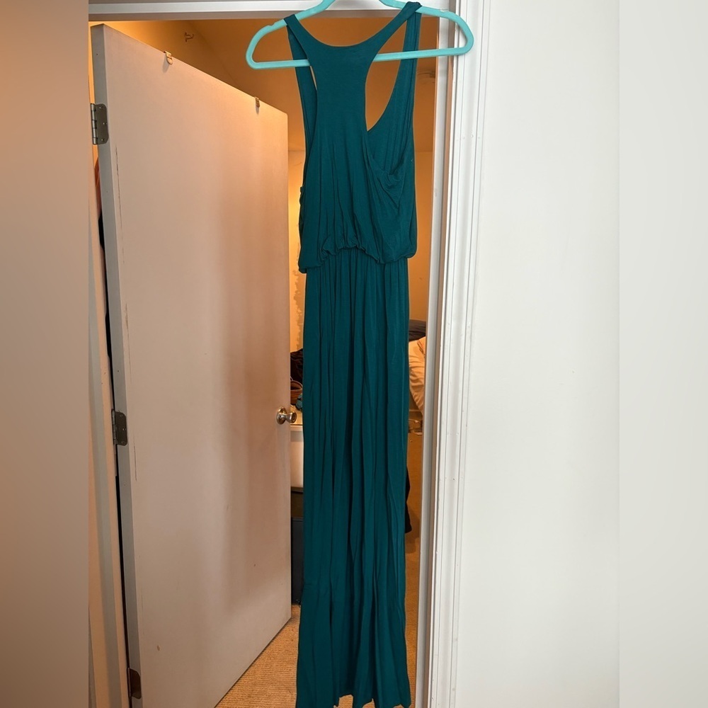 Lush Teal Racerback Maxi Dress From Nordstrom - Women's size M - Picture 3 of 8